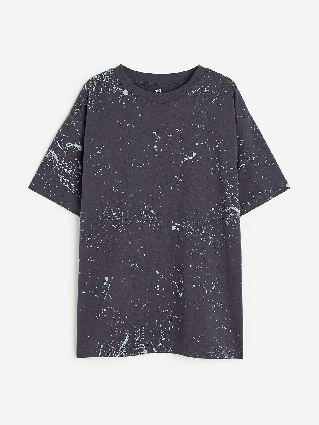 H&M Boys Oversized T-shirt, Charcoal