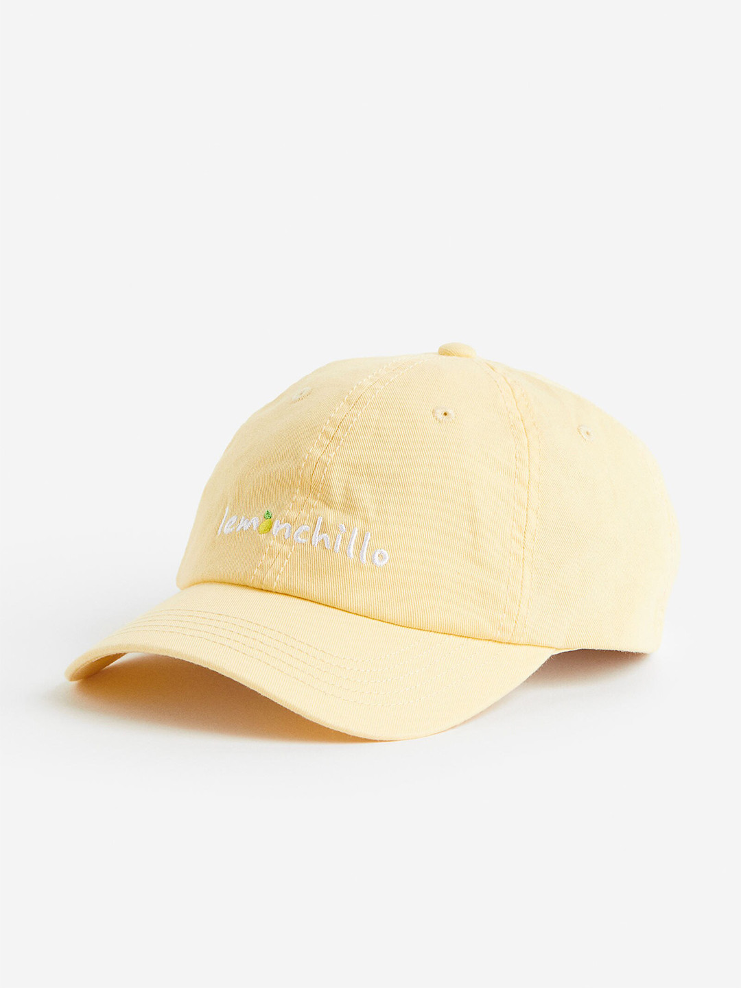 

H&M Women Pure Cotton Cap, Yellow