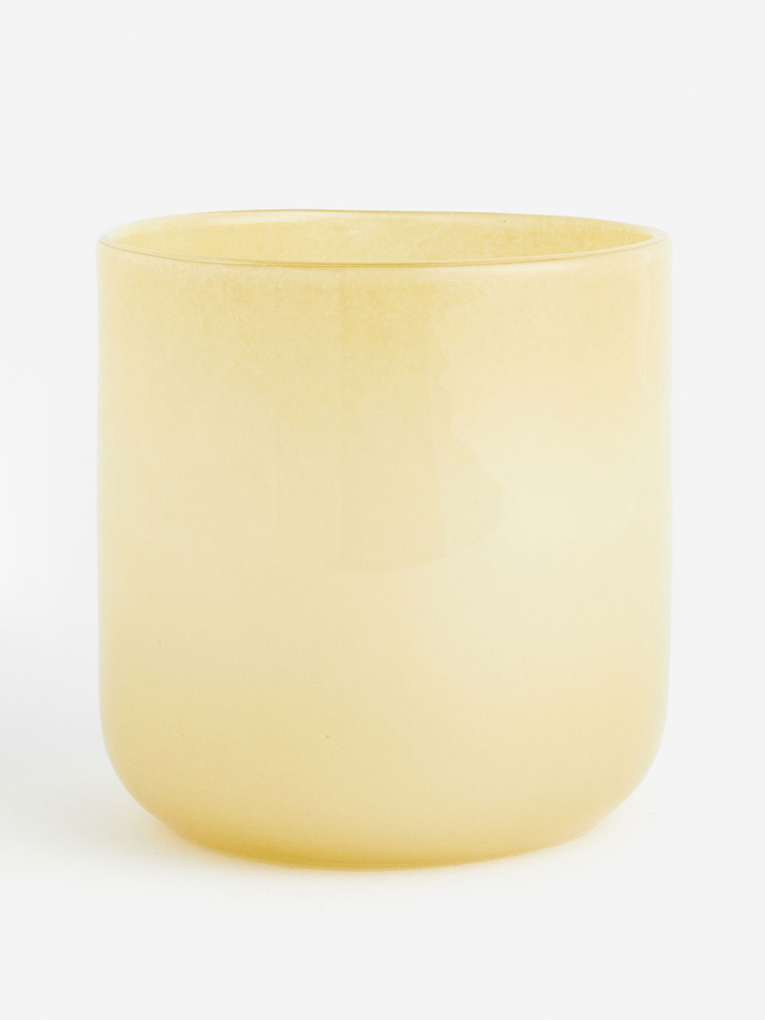 

H&M Yellow Glass Plant Pot