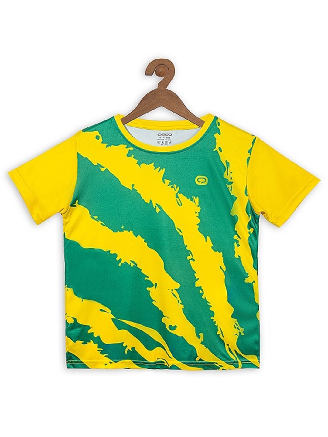 

QIDDO Boys Abstract Printed T-shirt, Yellow