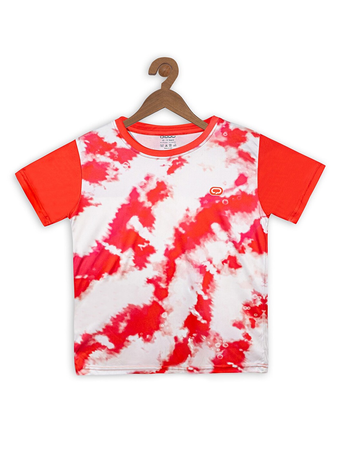 

QIDDO Boys Tie & Dyed T-Shirt, Red