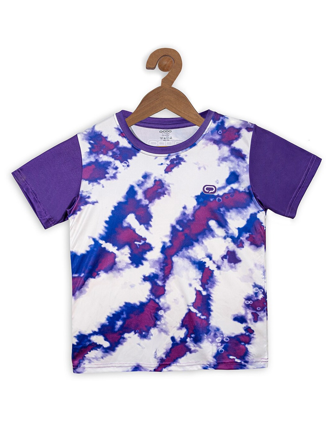 

QIDDO Girls Tie & Dyed T-Shirt, Purple