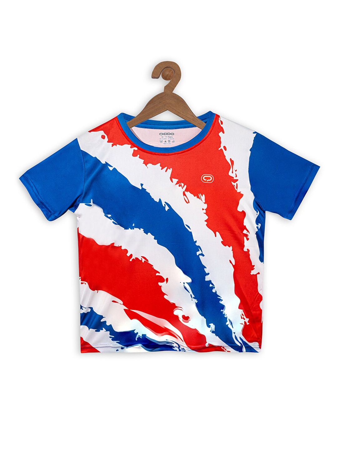

QIDDO Boys Abstract Printed Regular Fit T-shirt, Red
