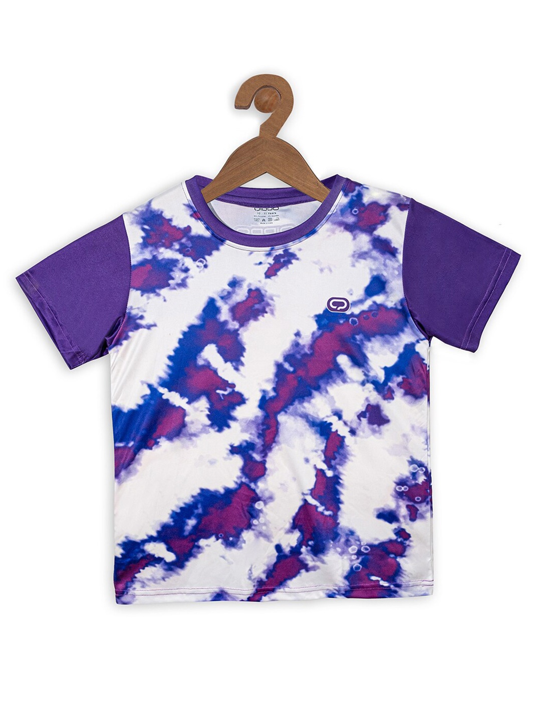 

QIDDO Boys Tie & Dyed T-Shirt, Purple