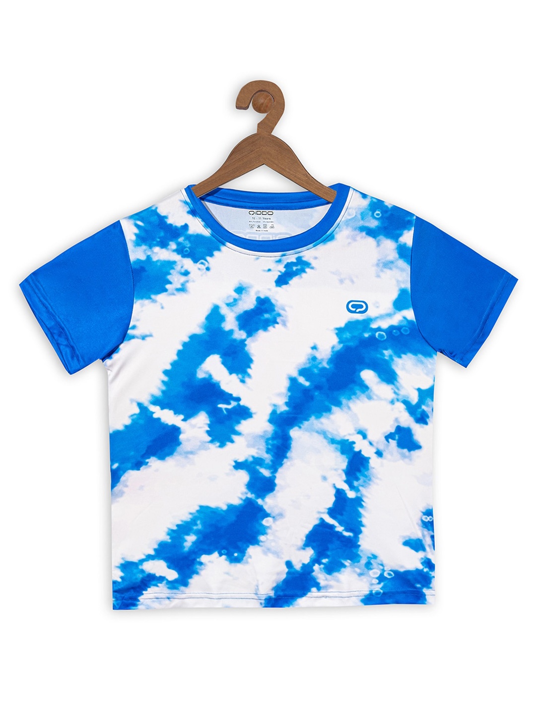 

QIDDO Girls Tie & Dyed T-Shirt, Blue