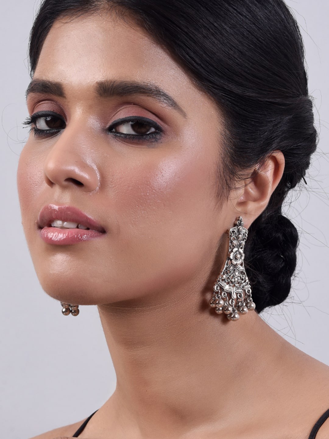 

phuljhadi Contemporary Drop Earrings, Silver
