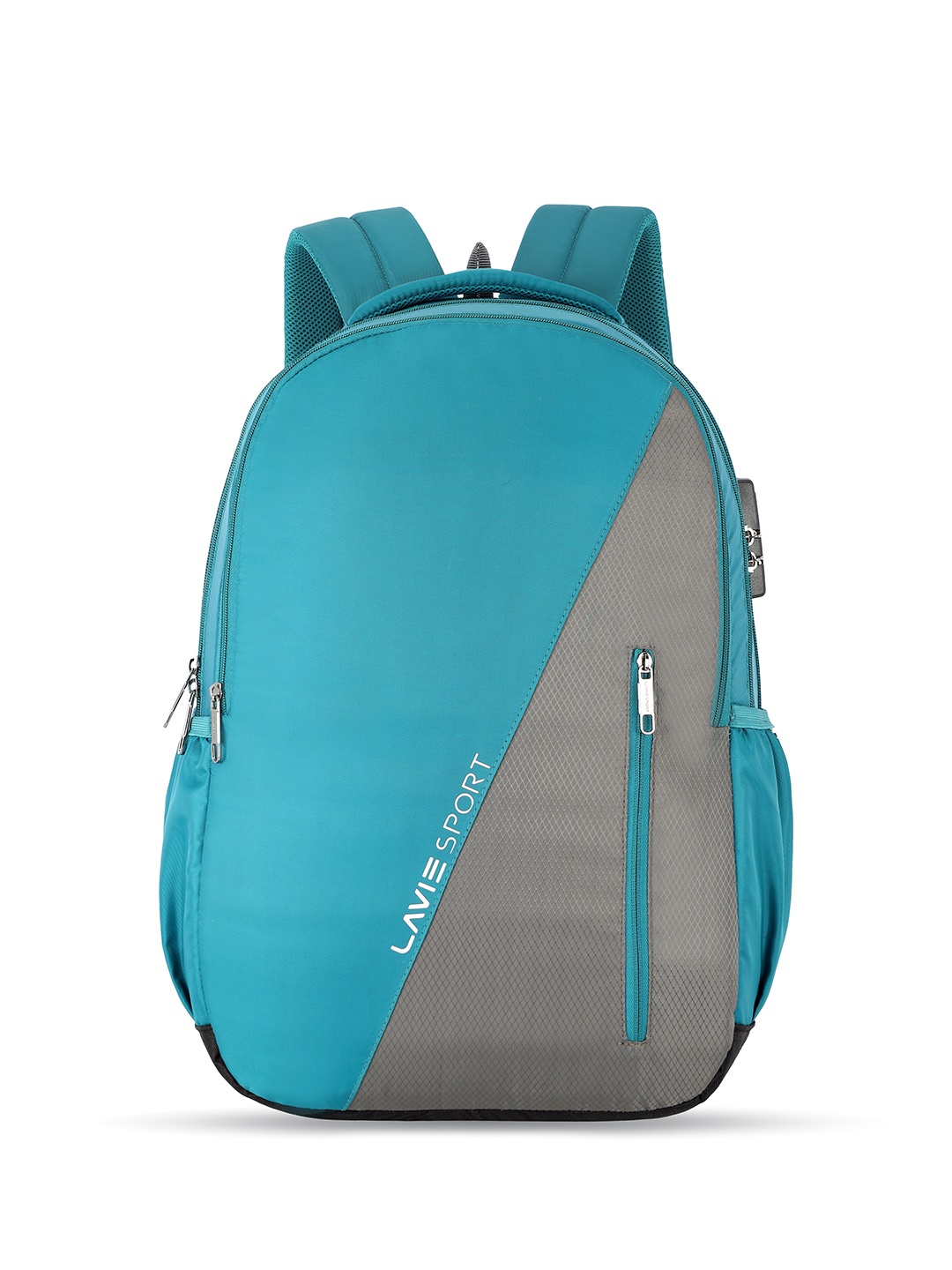 

LAVIE SPORT Colourblocked 36L Anti-theft Laptop Backpack, Teal