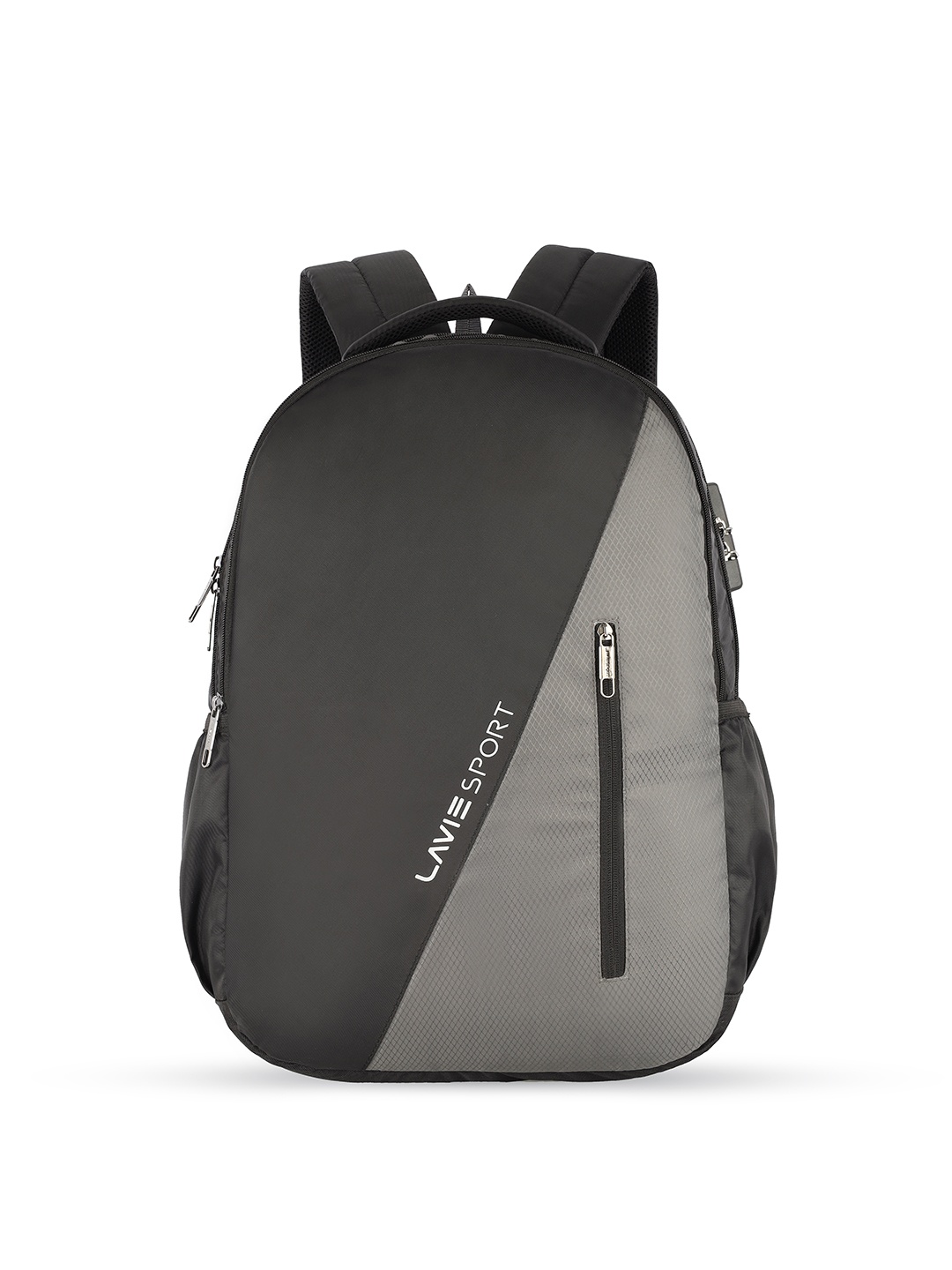 LAVIE SPORT Brand Logo Printed 36L Anti-theft Laptop Backpack, Black