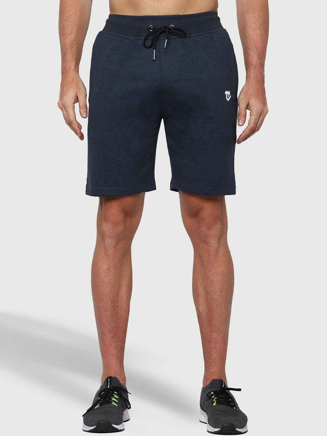 

Mark Leute Men Mid Rise Shorts, Blue