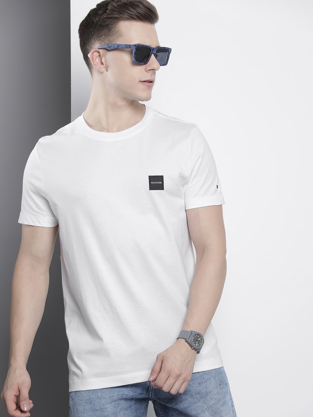 

Tommy Hilfiger Pure Cotton Slim Fit T-shirt, White