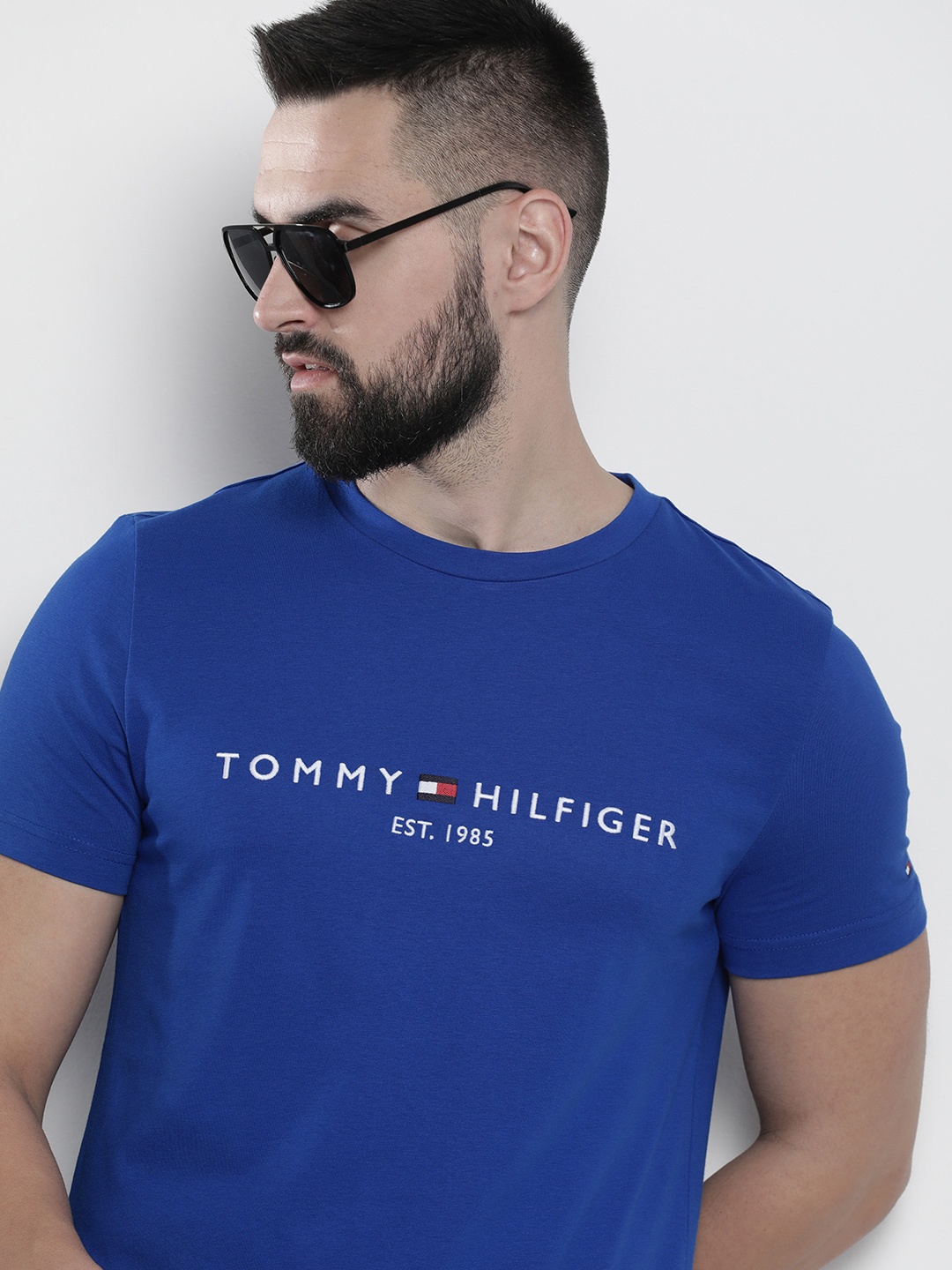 

Tommy Hilfiger Pure Cotton Slim Fit T-shirt, Blue