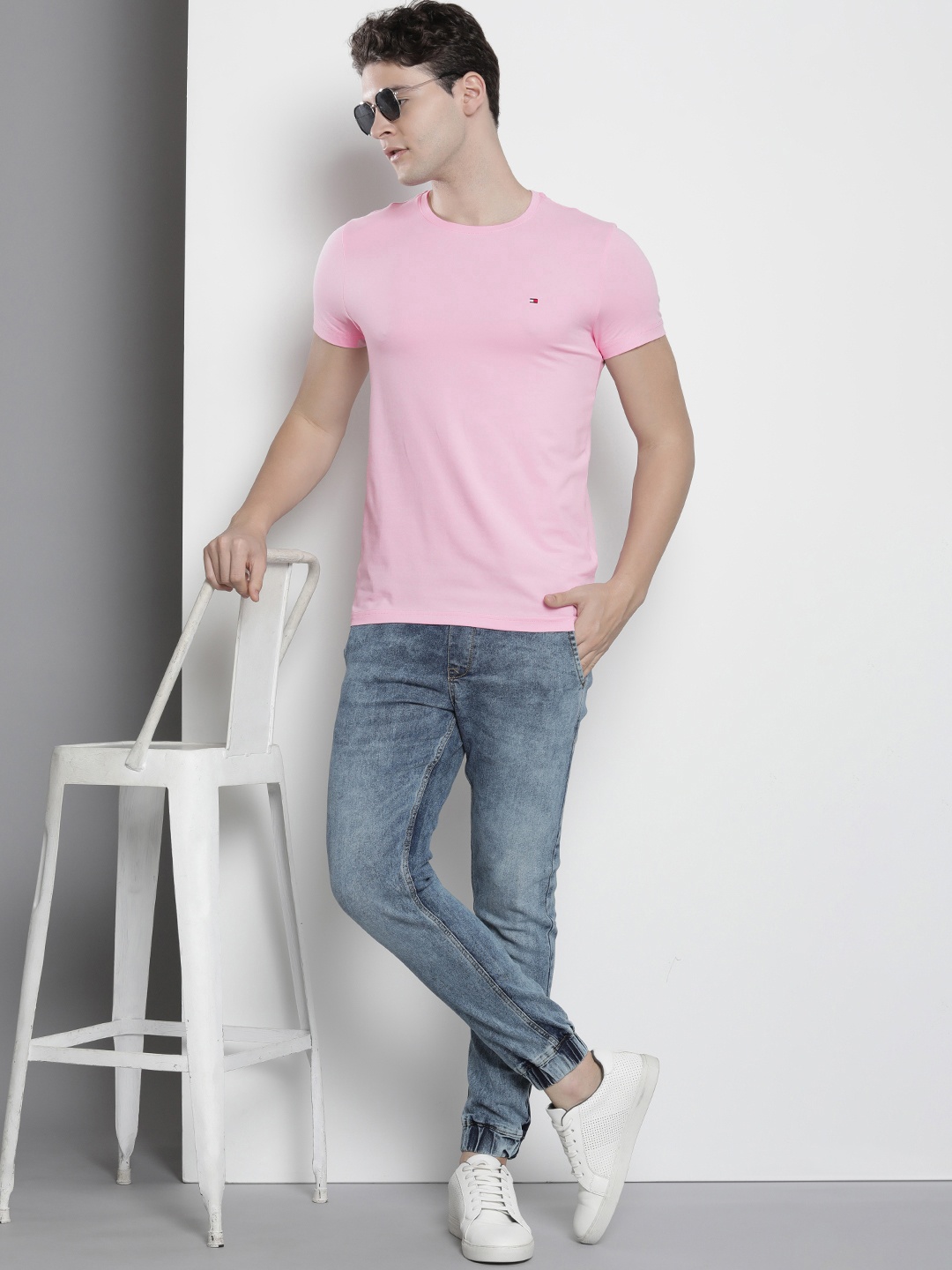 

Tommy Hilfiger Slim Fit Round Neck T-shirt, Pink