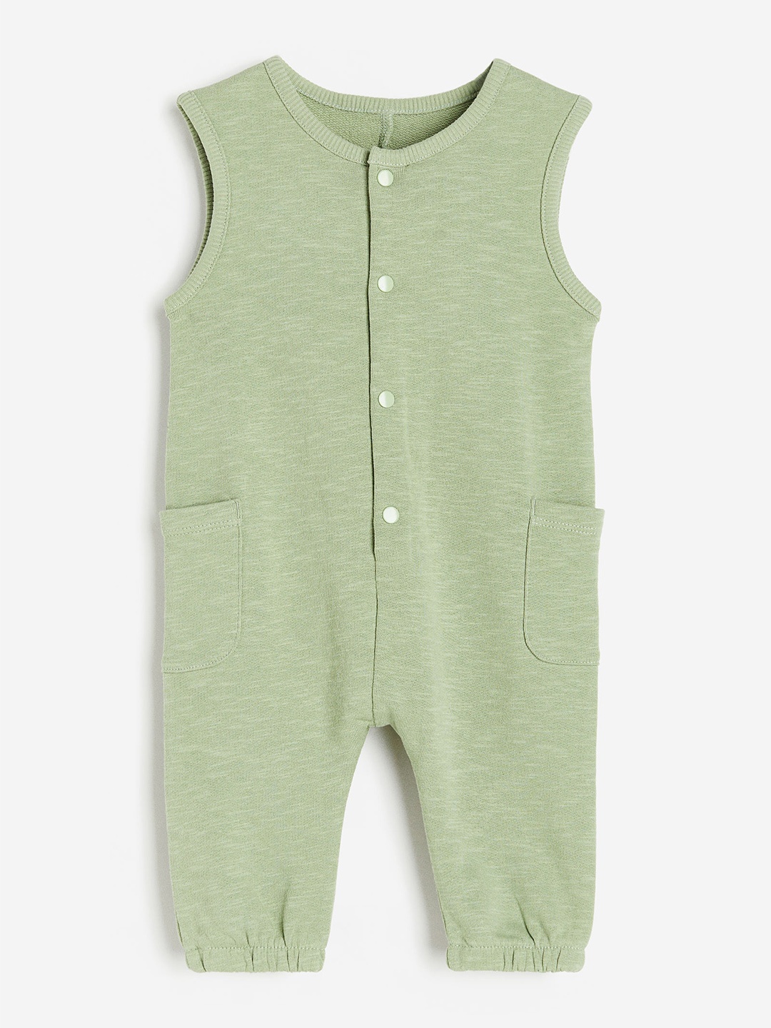 

H&M Girls Cotton Romper Suit, Green