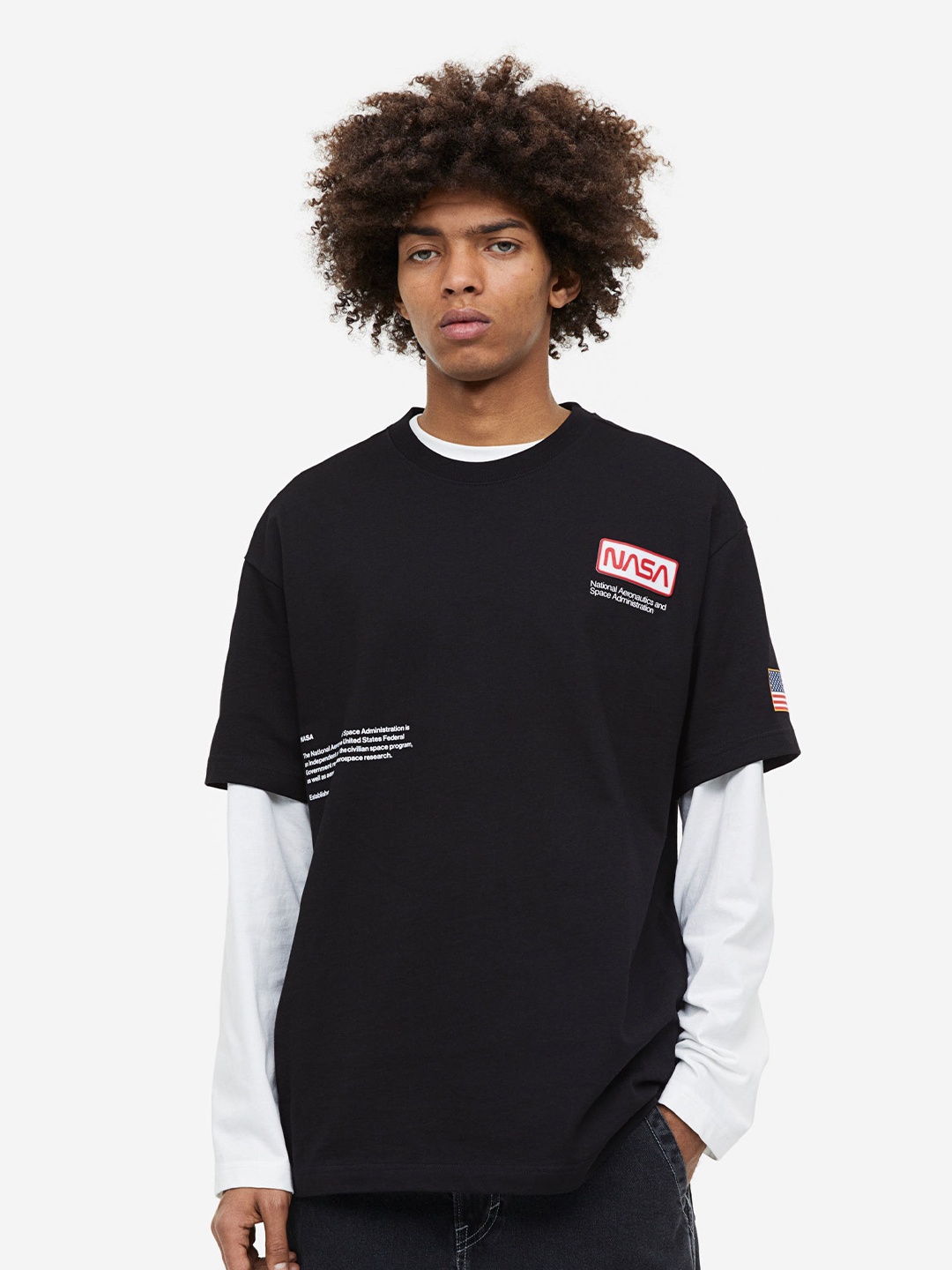 

H&M Relaxed Fit T-shirt, Black