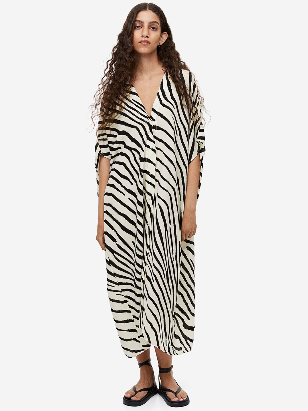 

H&M Oversized Kaftan Dress, White