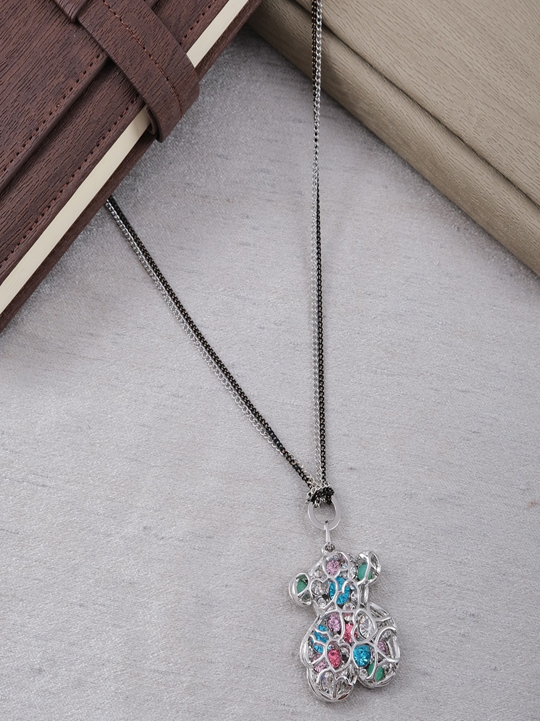 

UNIVERSITY TRENDZ Silver-Plated Necklace