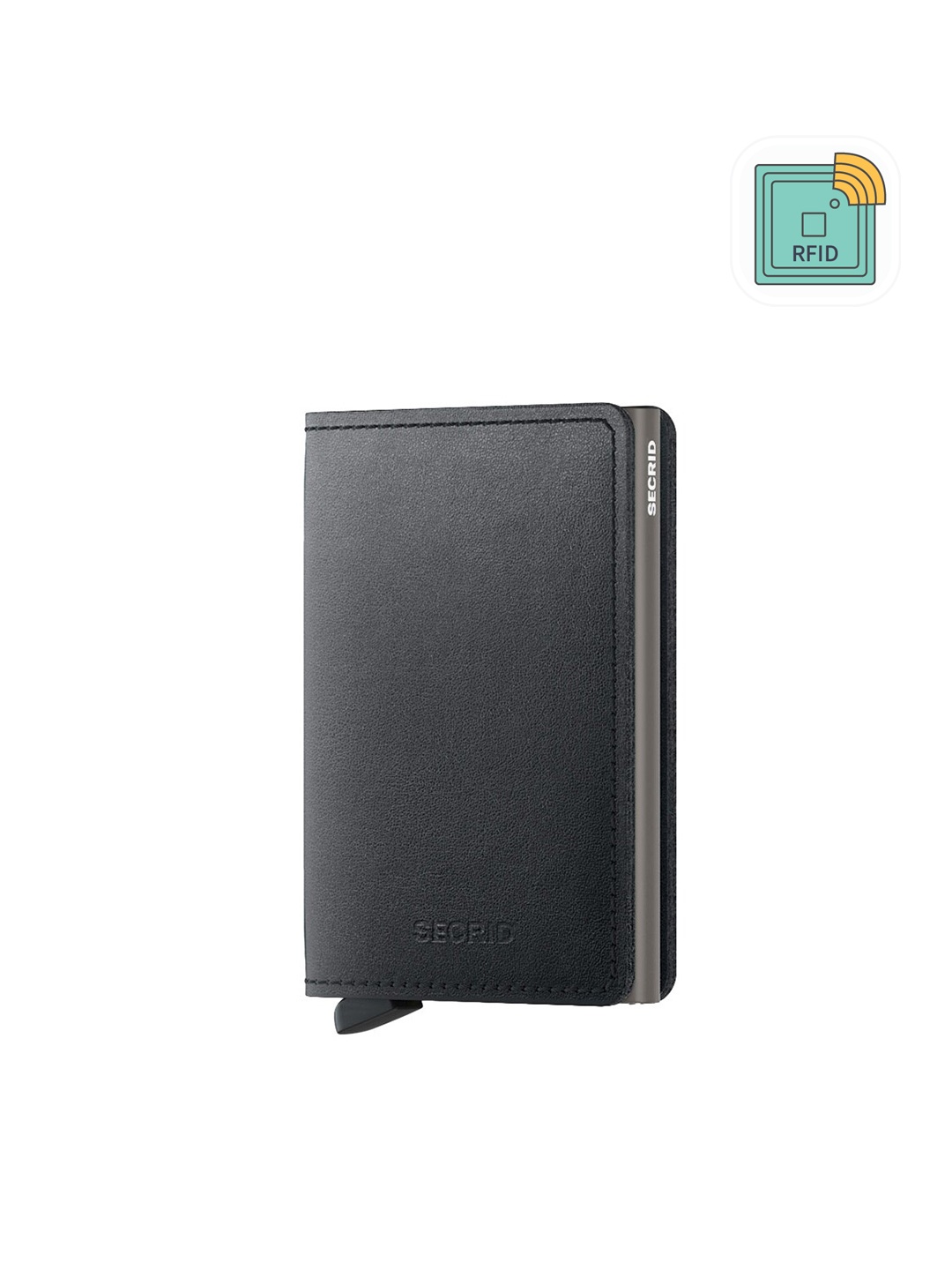 

SECRID Leather Card Holder Wallet, Black