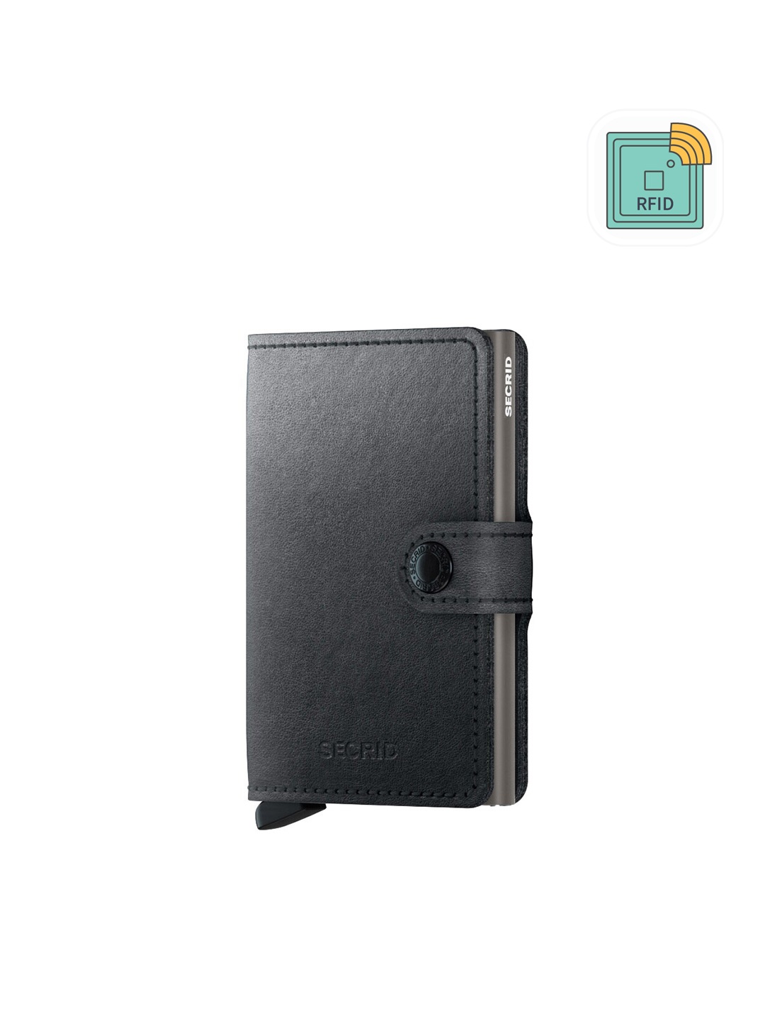 

SECRID Leather Card Holder Wallet, Black