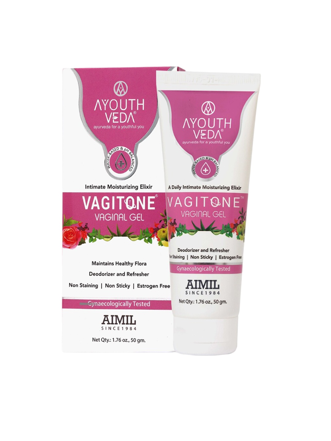 

AYOUTHVEDA Vagitone Vaginal Gel with Amla & Majhu Phal - 50g, Pink