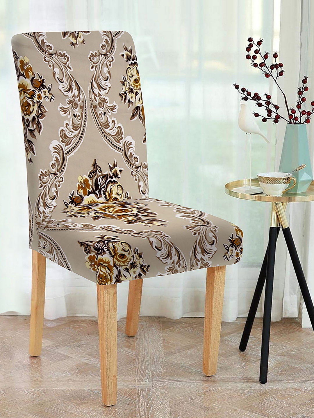 

Home Centre Morgan Digital Printed Dining Chair Cover, Beige