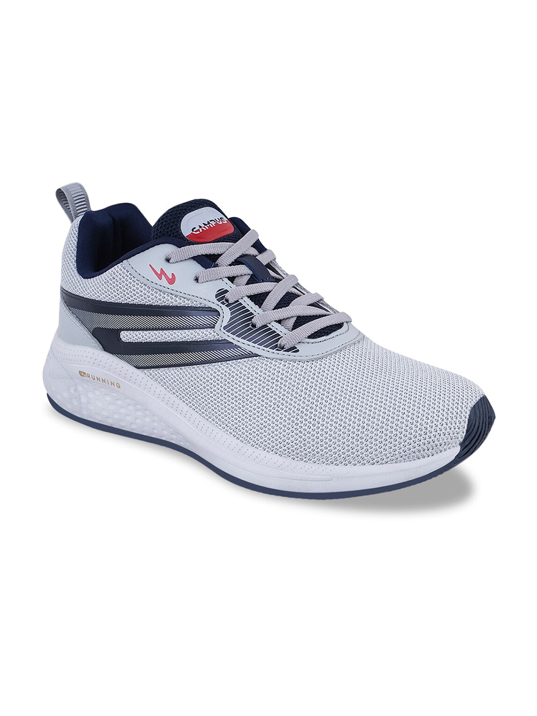

Campus Men SPOTTED Memory Tech Lite Mesh Non-Marking Running Shoes, Grey
