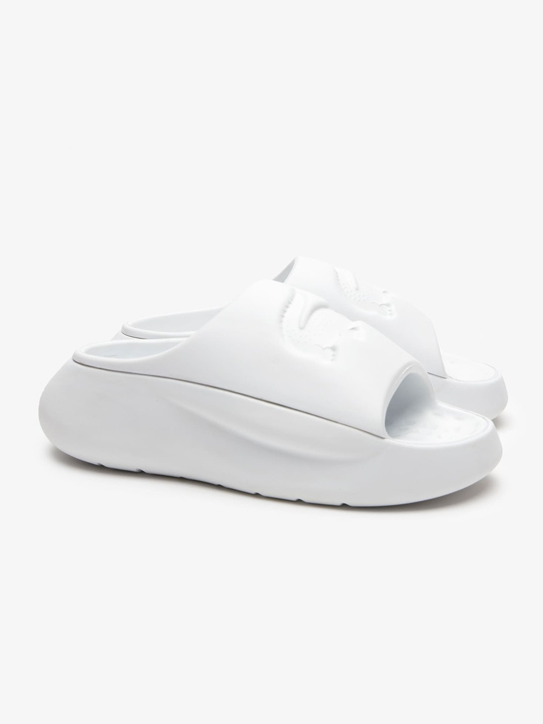 

Lacoste Men Croco 3.0 Sliders, White