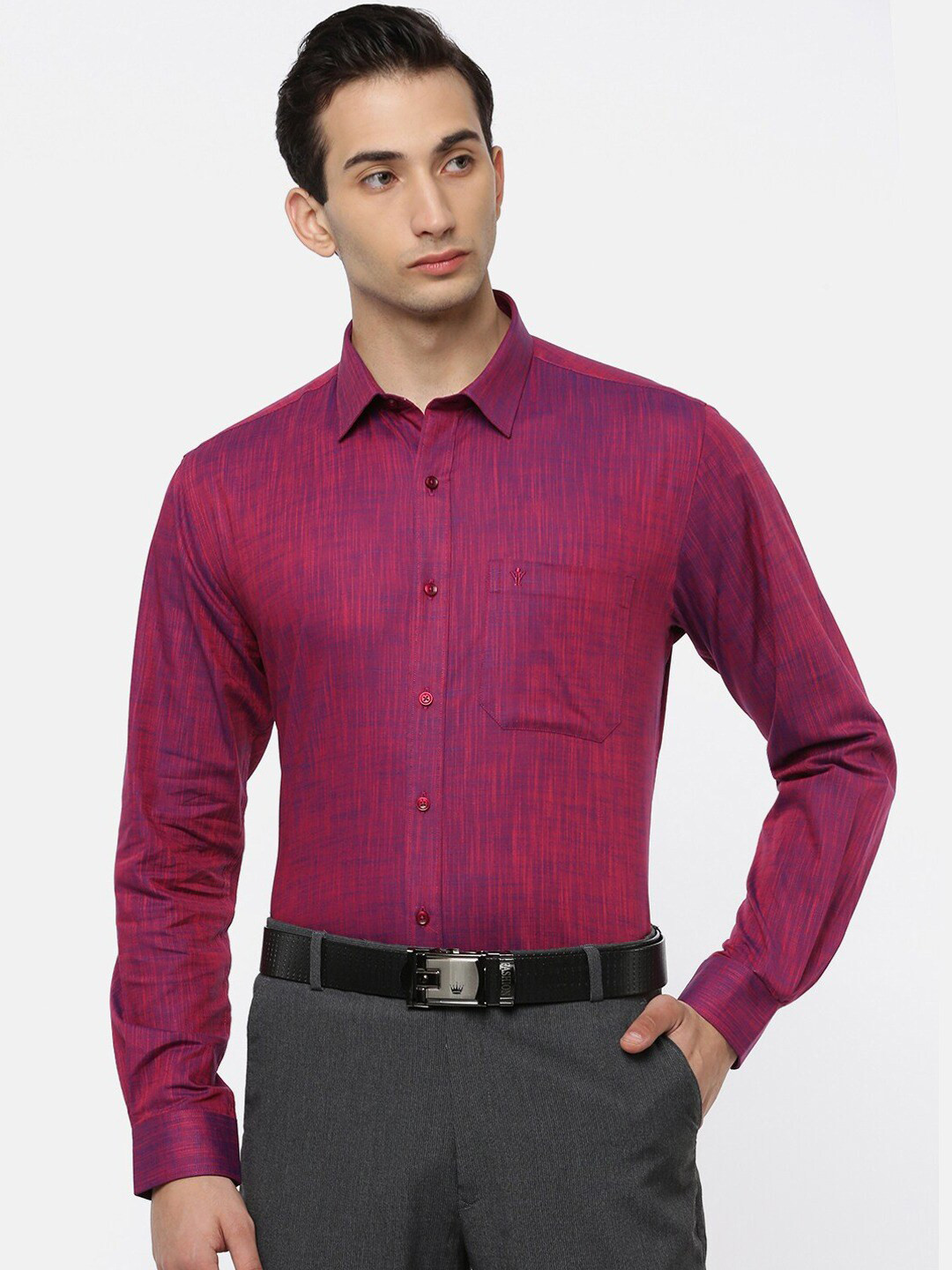 

Ramraj Original Opaque Pure Cotton Formal Shirt, Pink