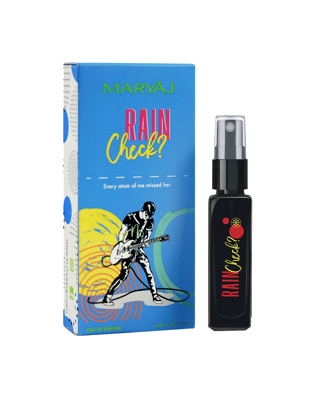 

Maryaj Men Rain Check Eau De Parfum 8ml, Black