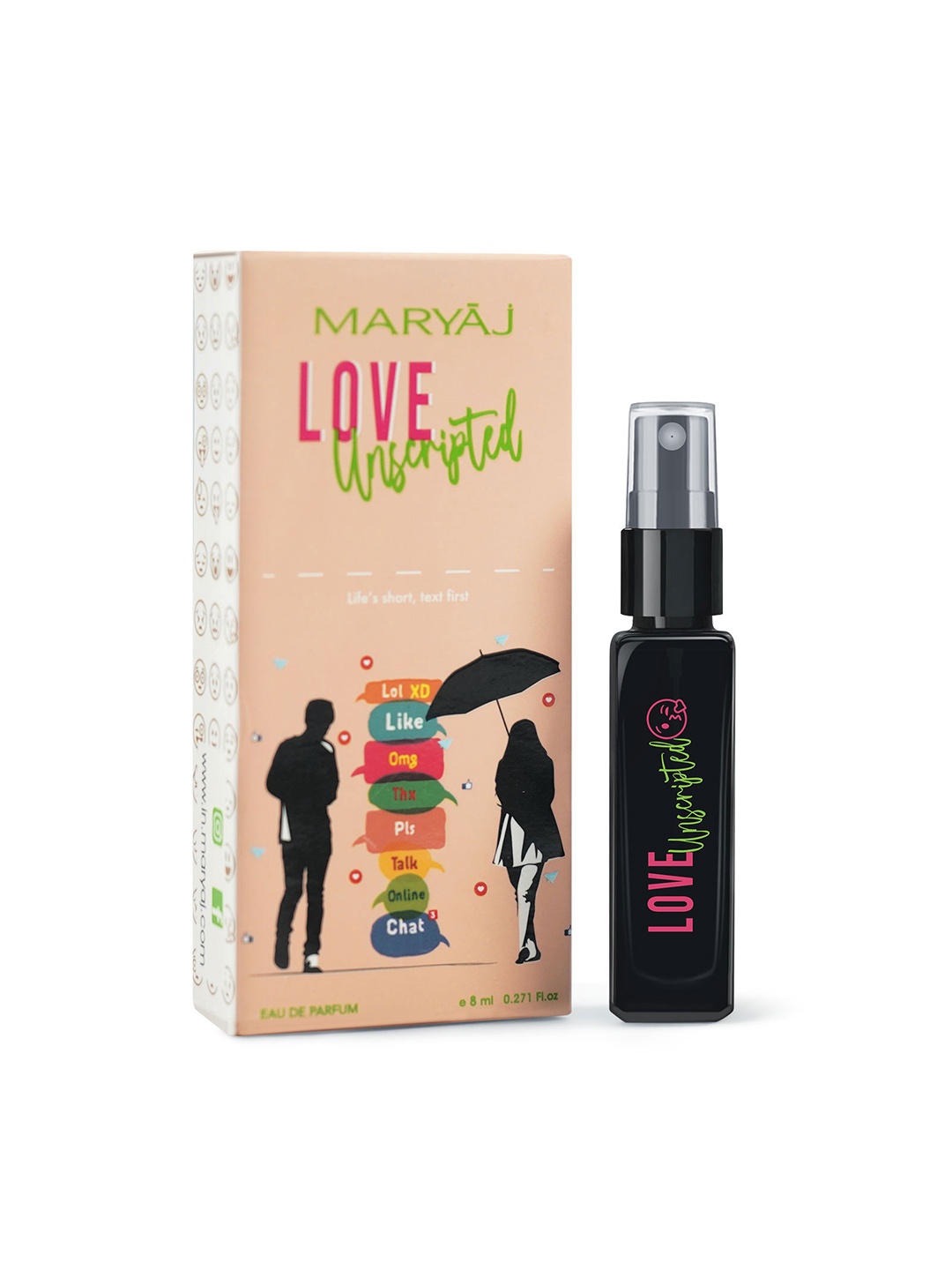 

Maryaj Love Unscripted Eau De Parfum - 8ml, Black