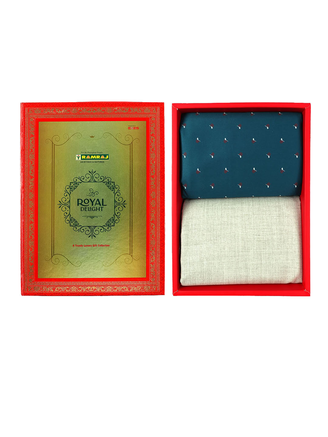 

Ramraj Men Shirt With Trouser Clothing Fabric, Teal