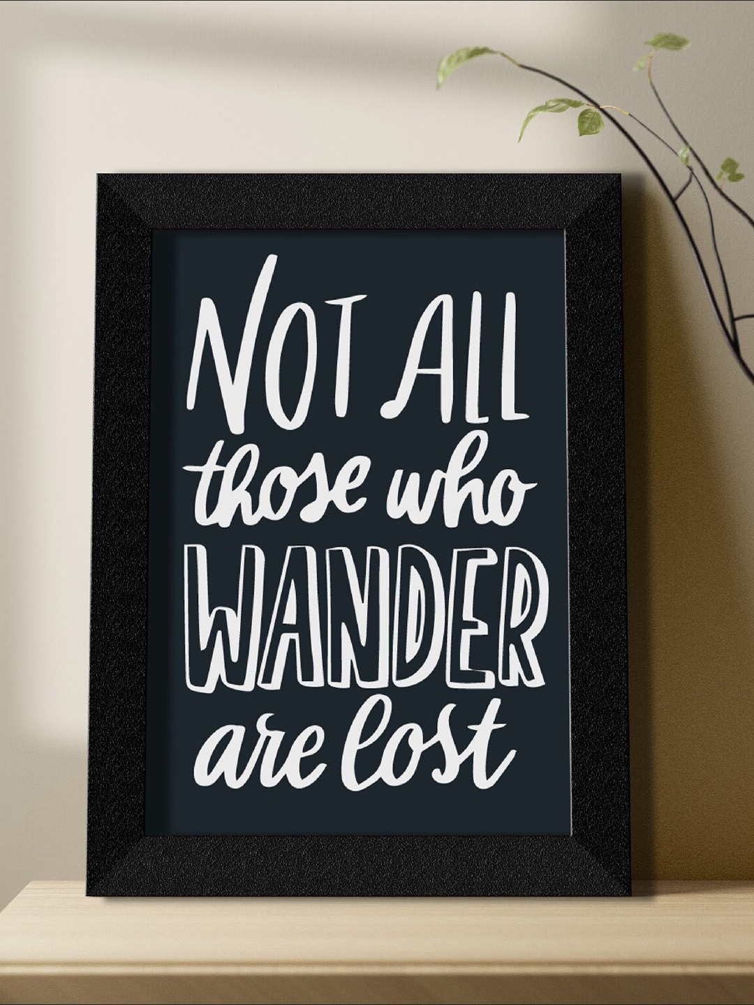 

SAF Black & White Motivational Quotes Painting Framed Wall Art