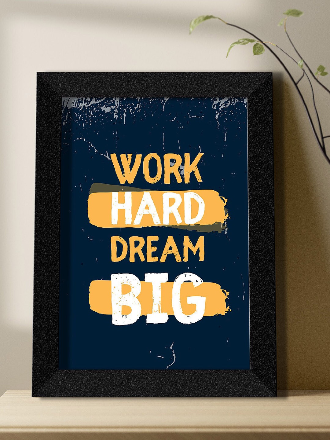 

SAF Black & Blue Motivational Quotes Painting Wall Art