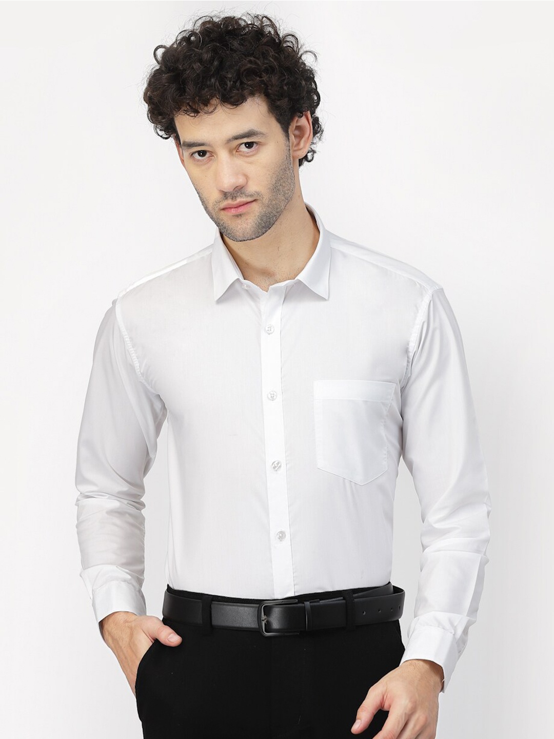 

TNG Slim Fit Pure Cotton Formal Shirt, White