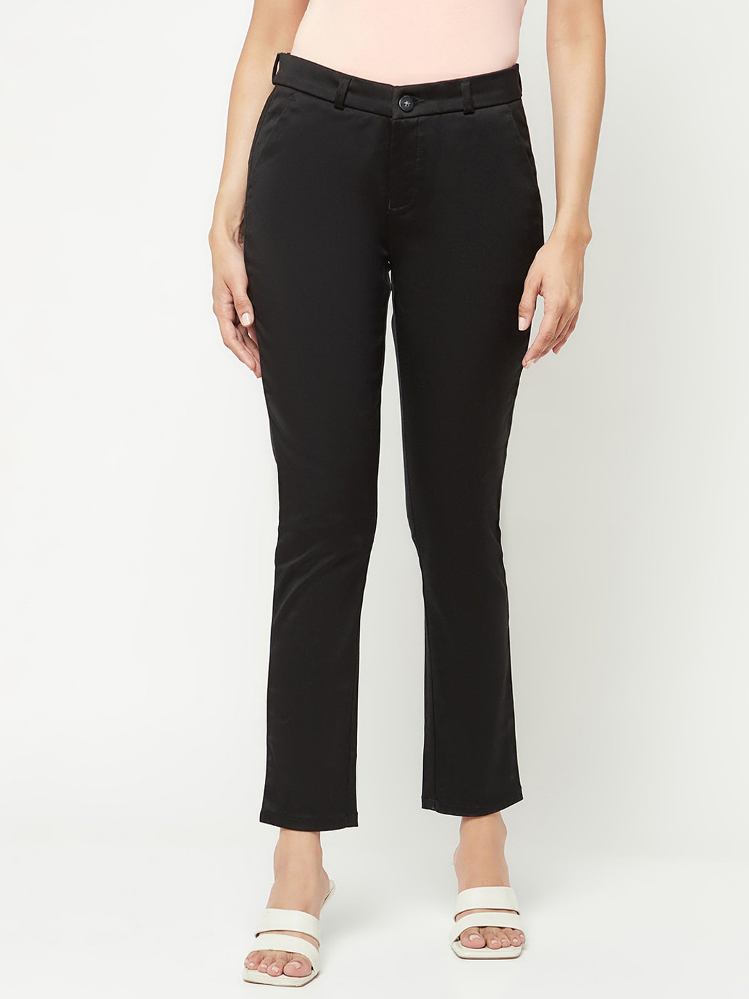 

Crimsoune Club Women Slim Fit Trousers, Black