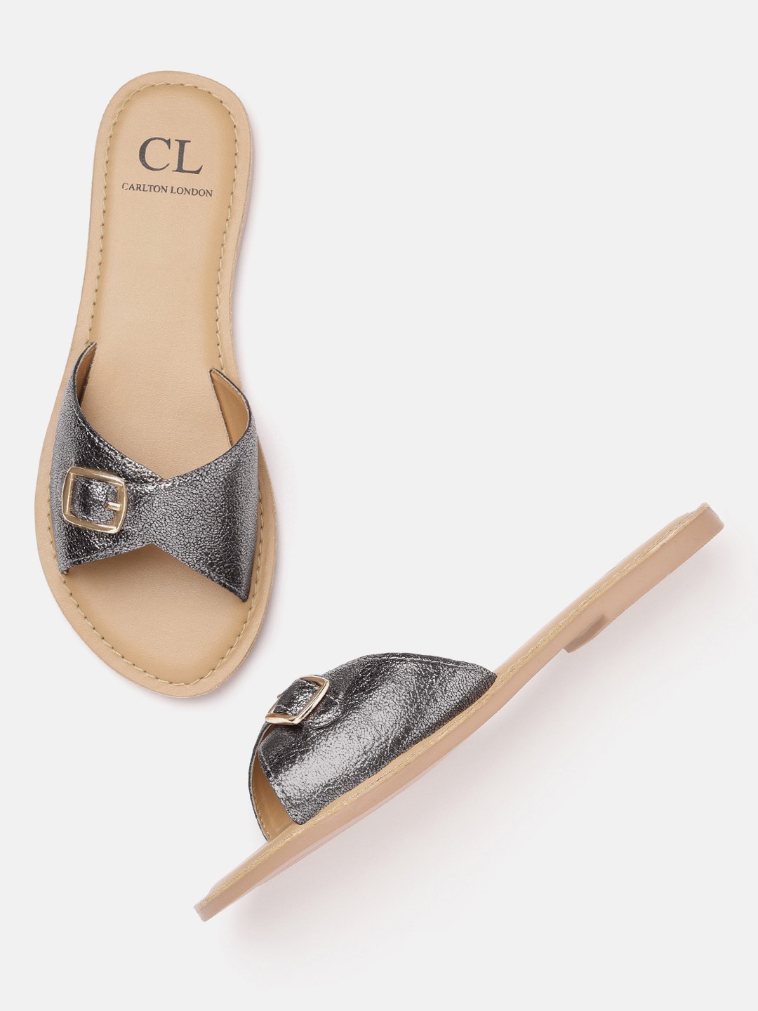 

Carlton London Women Open Toe Flats, Metallic