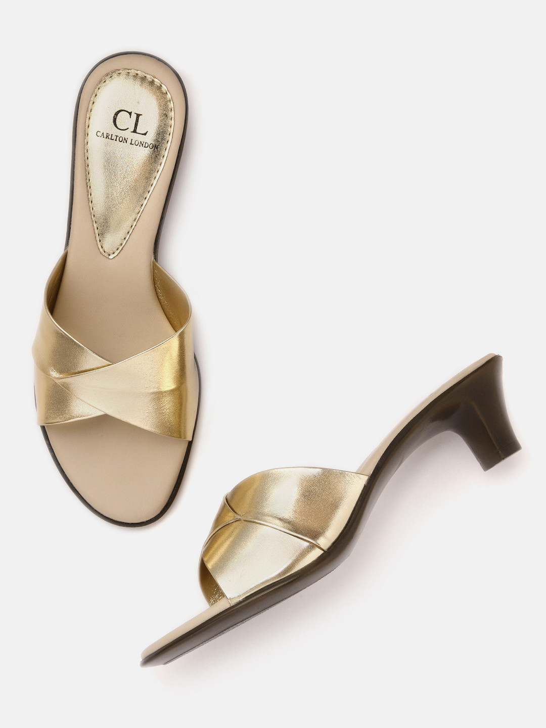 

Carlton London Women Block Heels, Gold