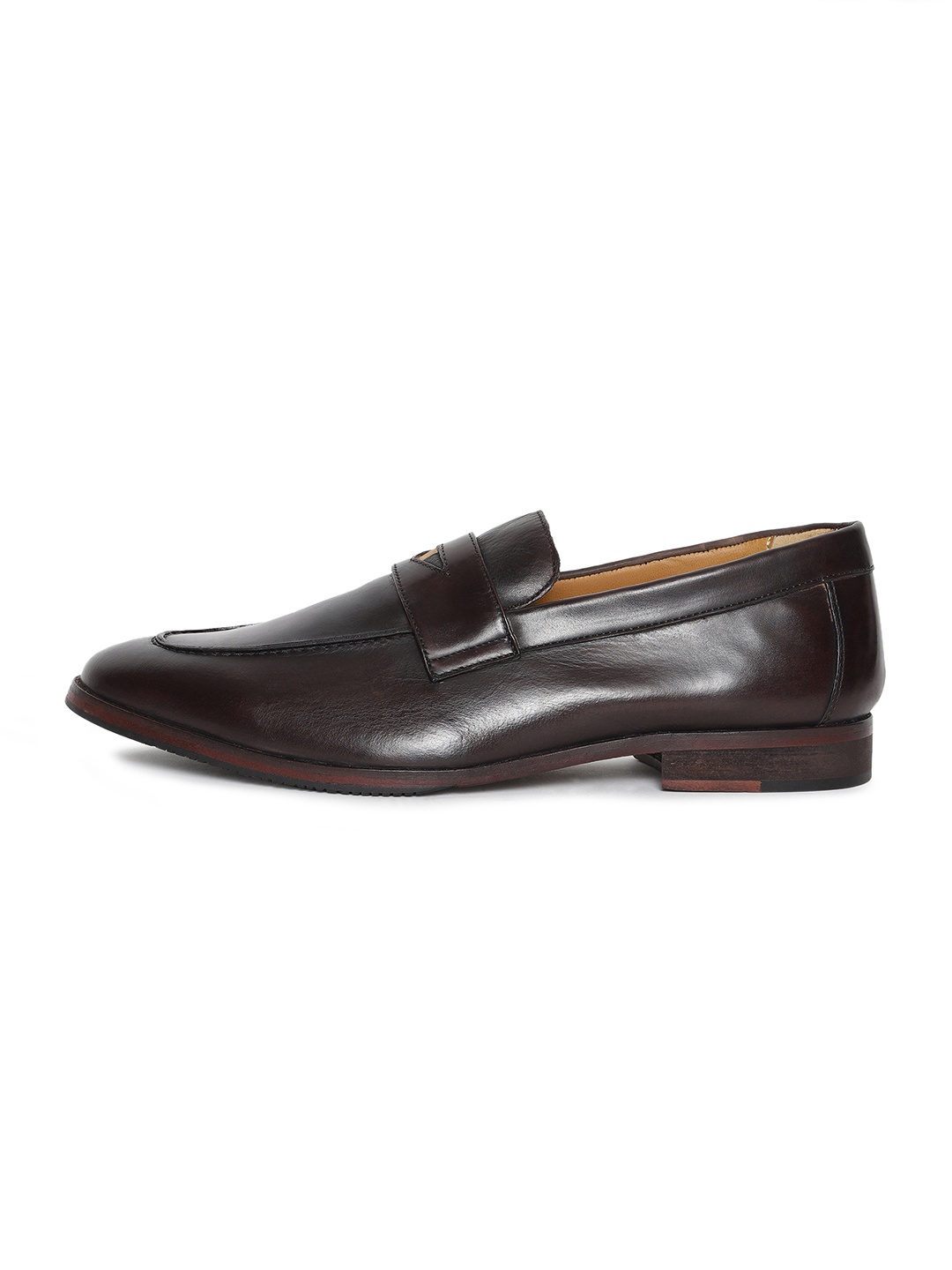 

RARE RABBIT Men HACHI Comfort Insole Leather Penny Loafers, Brown