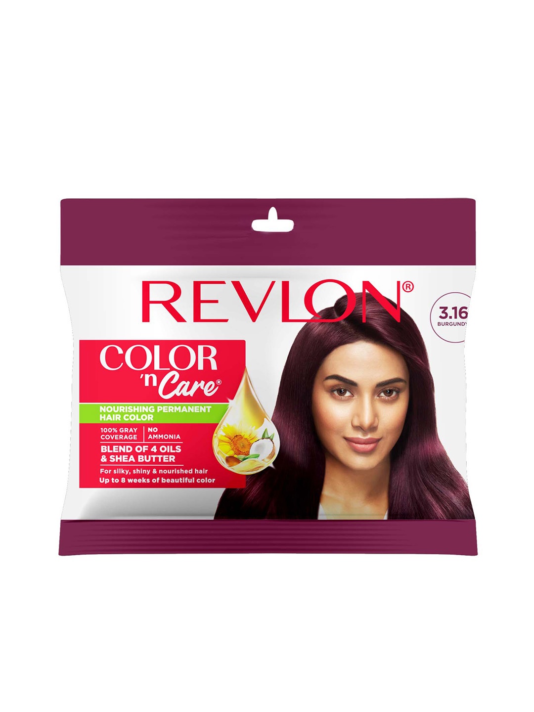 

Revlon Color n Care Nourishing Permanent Hair Colour with Shea Butter - Burgundy 3.16
