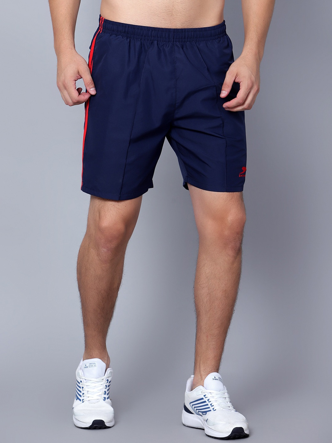 

Shiv Naresh Men Mid-Rise Running Shorts, Blue
