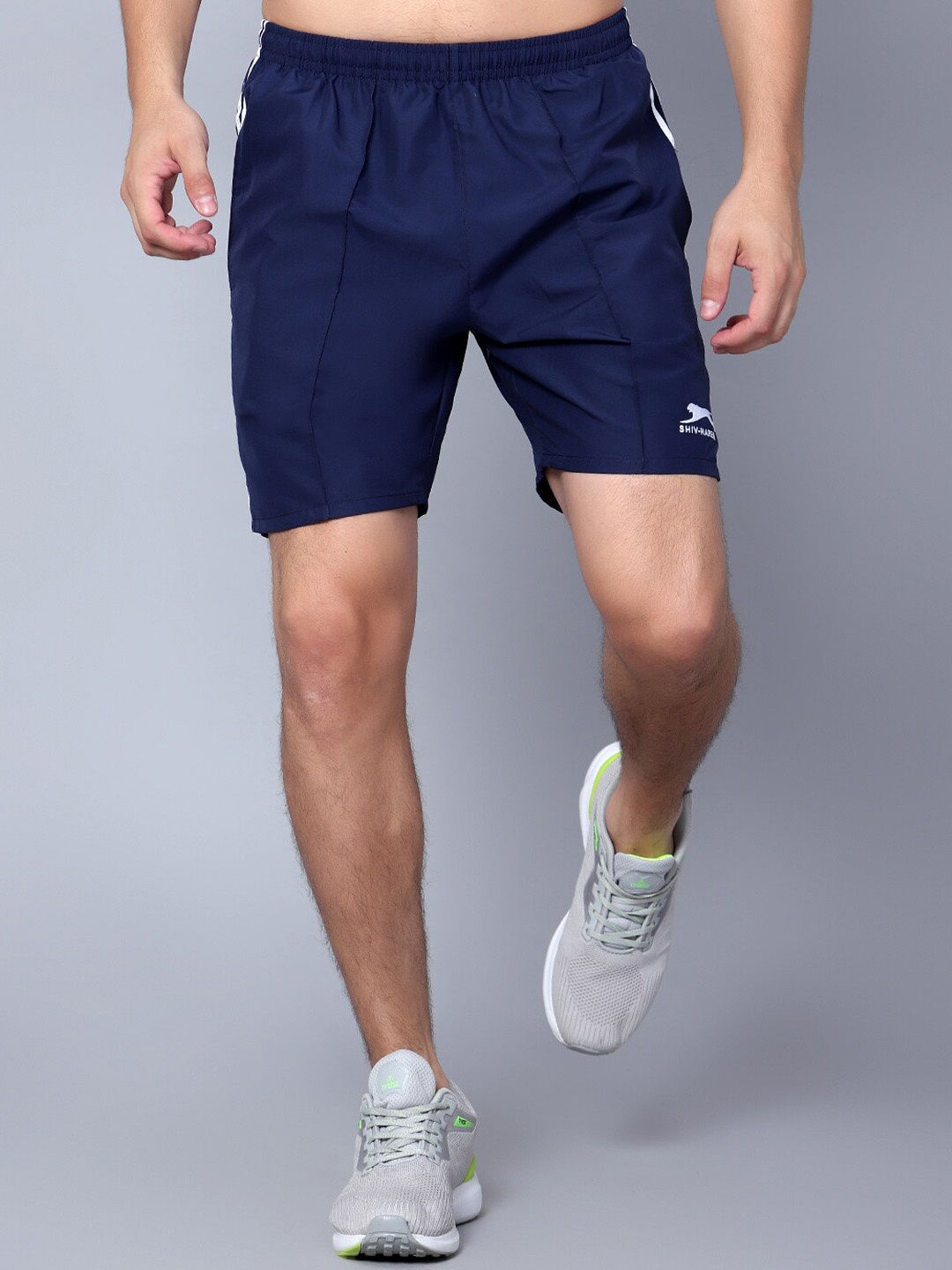 

Shiv Naresh Men Mid-Rise Running Shorts, Blue