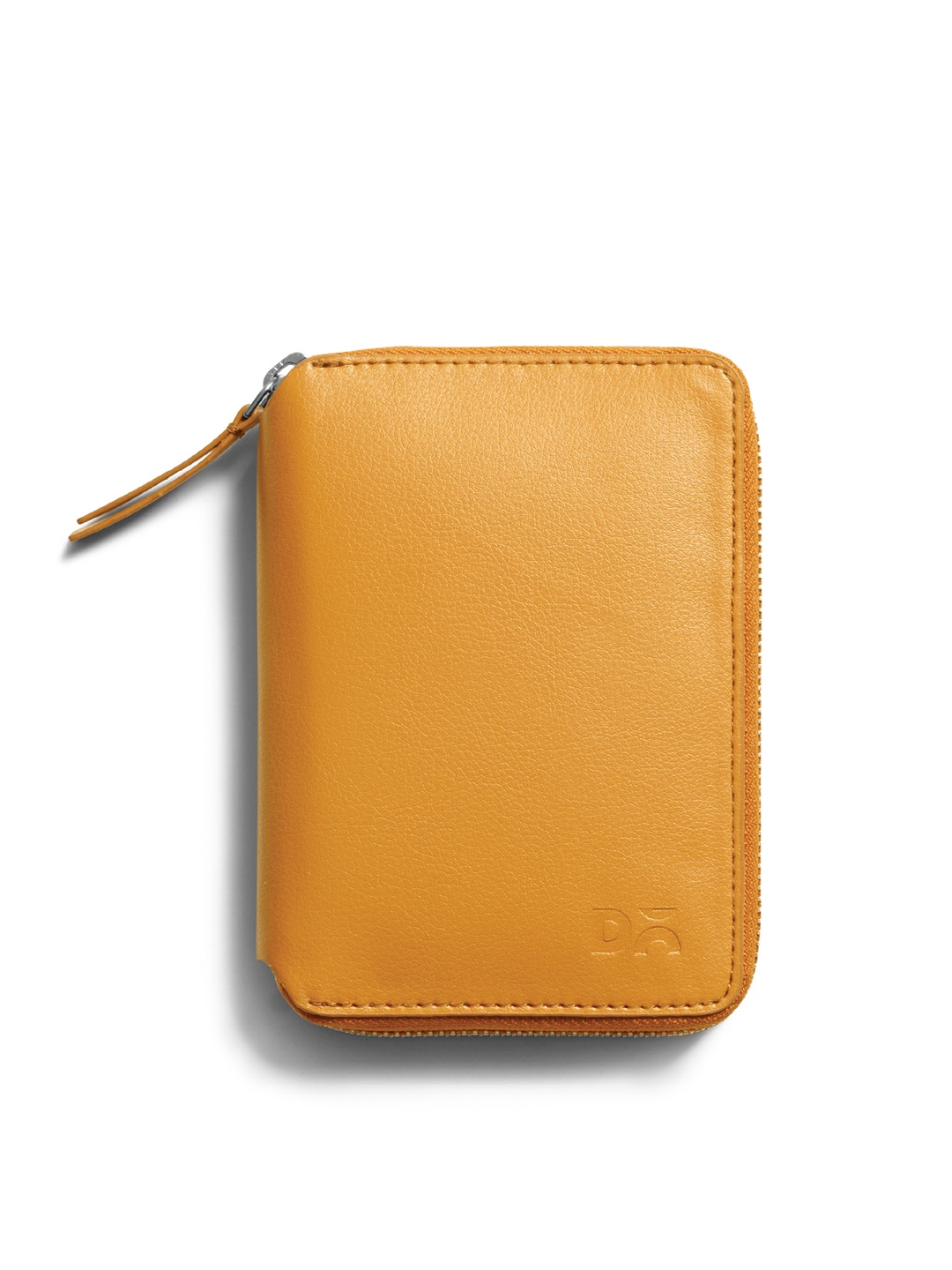 

DailyObjects Unisex Zip Detail Leather Passport Holder Wallet, Yellow