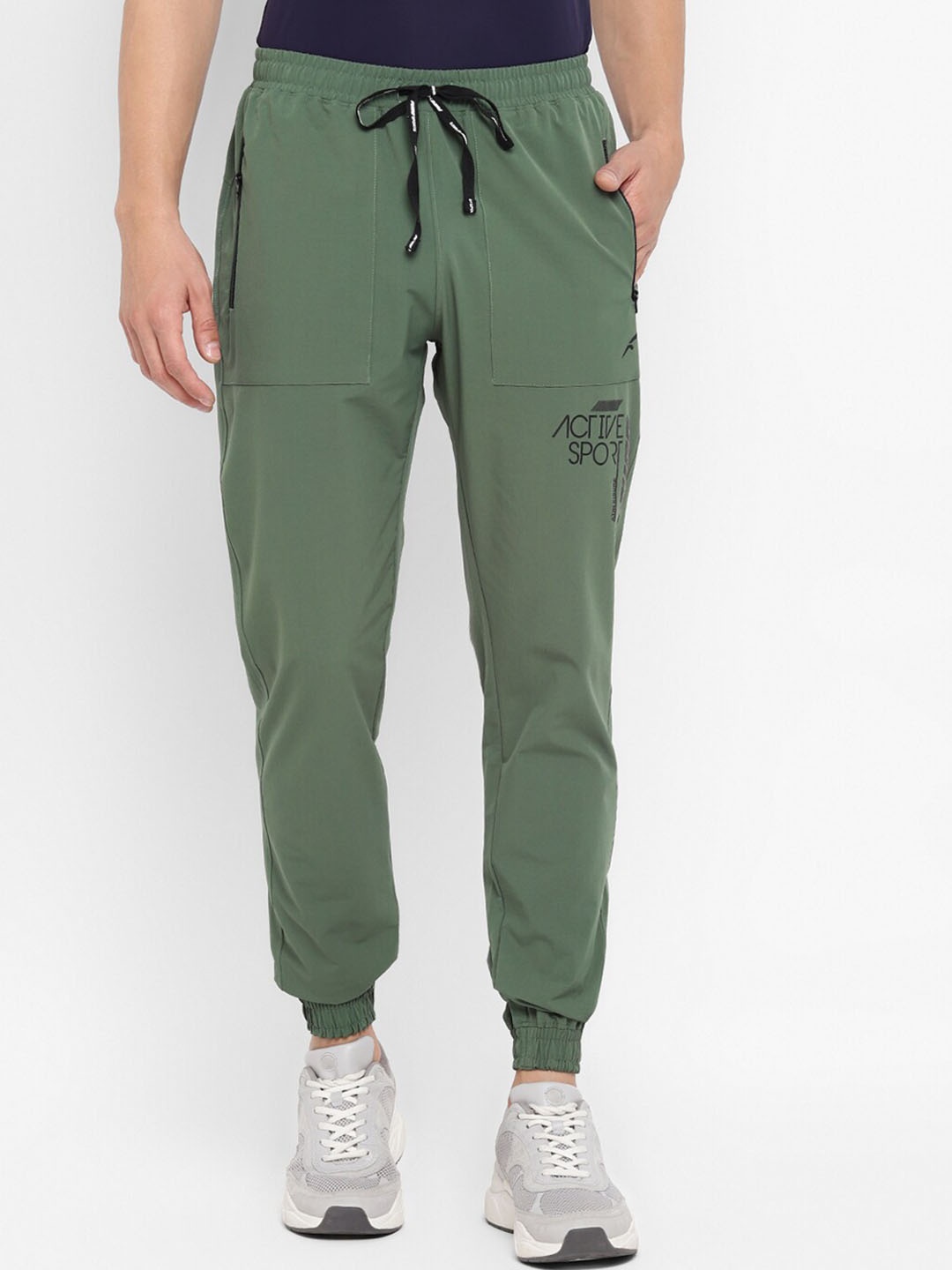 

FURO by Red Chief Men Mid Rise Joggers, Olive