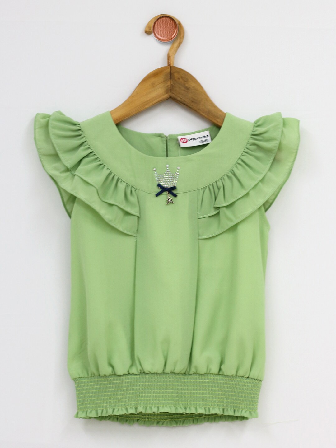 

Peppermint Blouson Top, Green