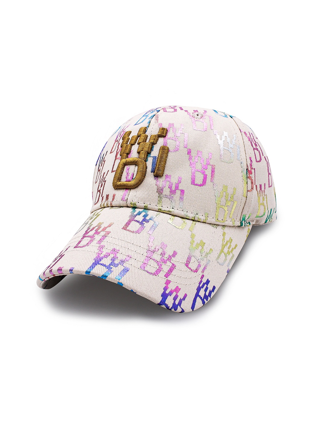 

JENNA Boys Printed Cotton Baseball Cap, Cream