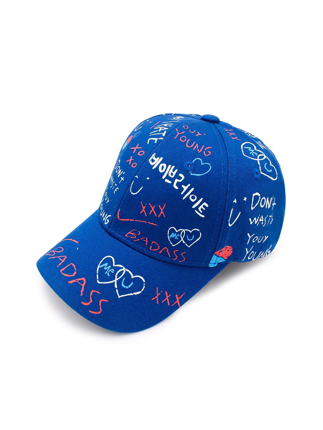 

JENNA Kids Printed Cotton Baseball Cap, Blue