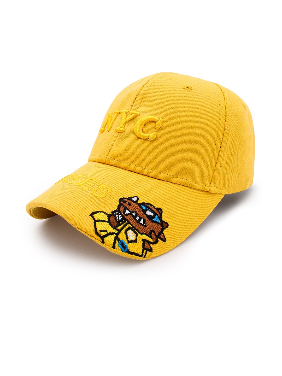 

JENNA Boys Embroidered Cotton Baseball Cap, Yellow