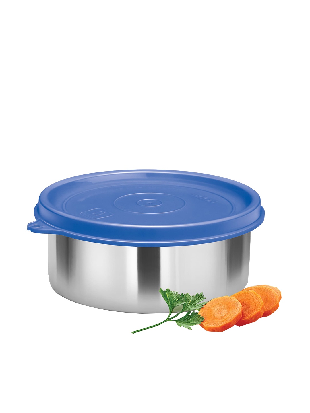 

Milton Steel Pro 350 Blue Stainless Steel Container 320 ML, Silver