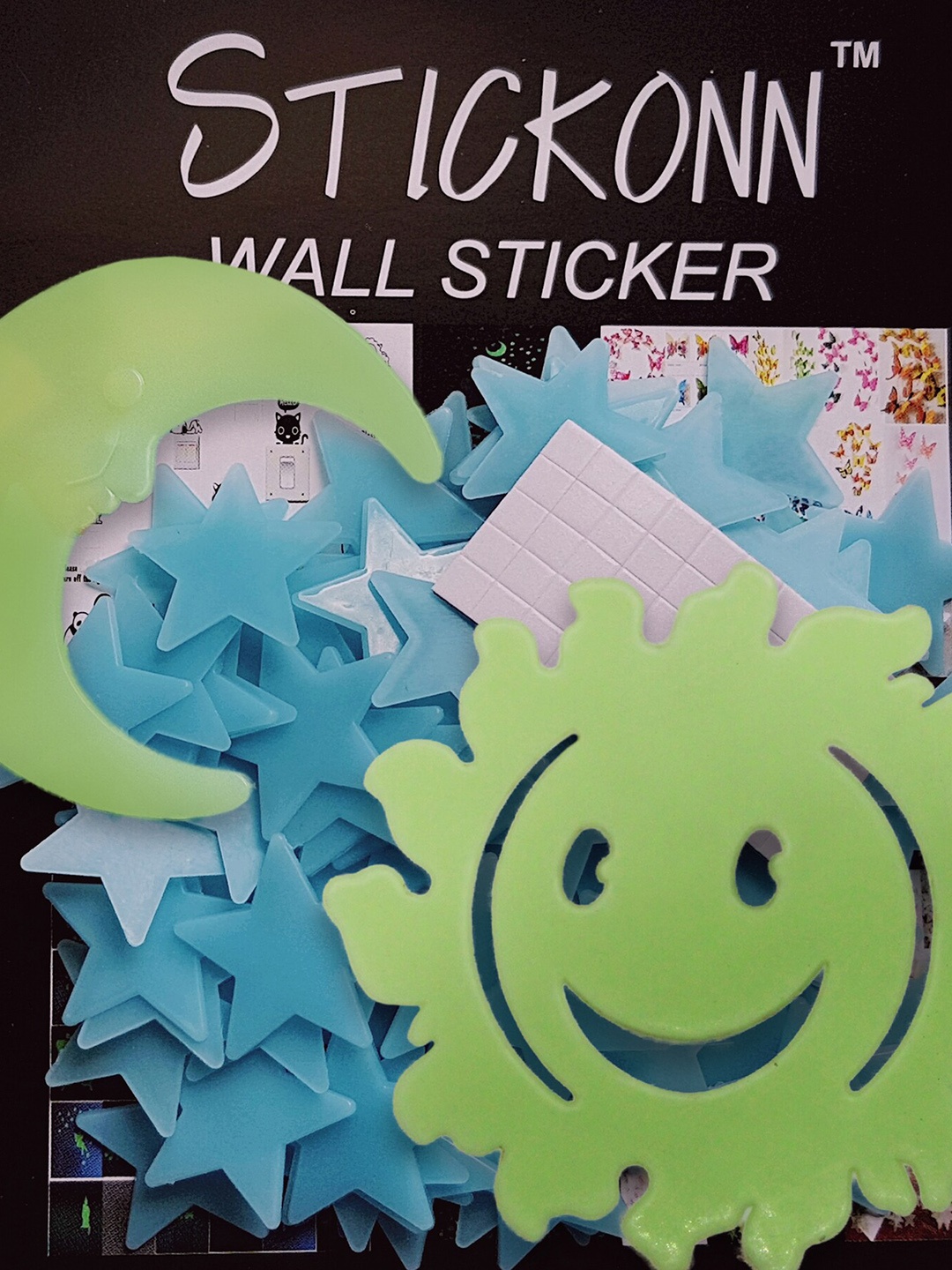 

JENNA Blue Glow in The Dark Star Wall Stickers