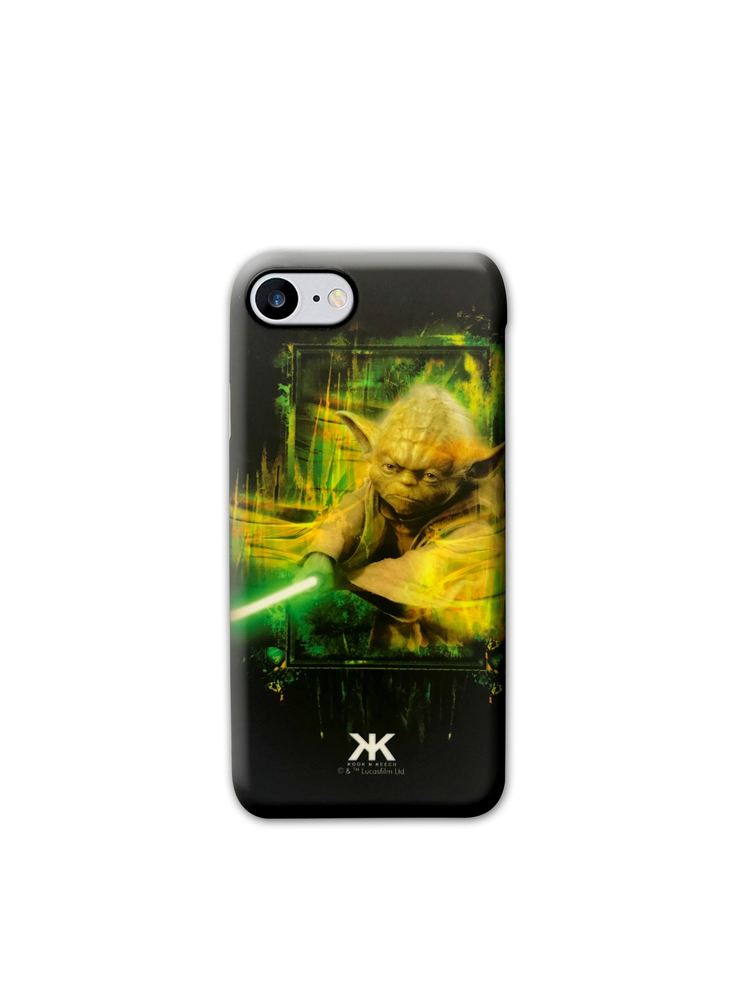 

Kook N Keech Black & Beige Furious Yoda Print iPhone 6/6s Mobile Case