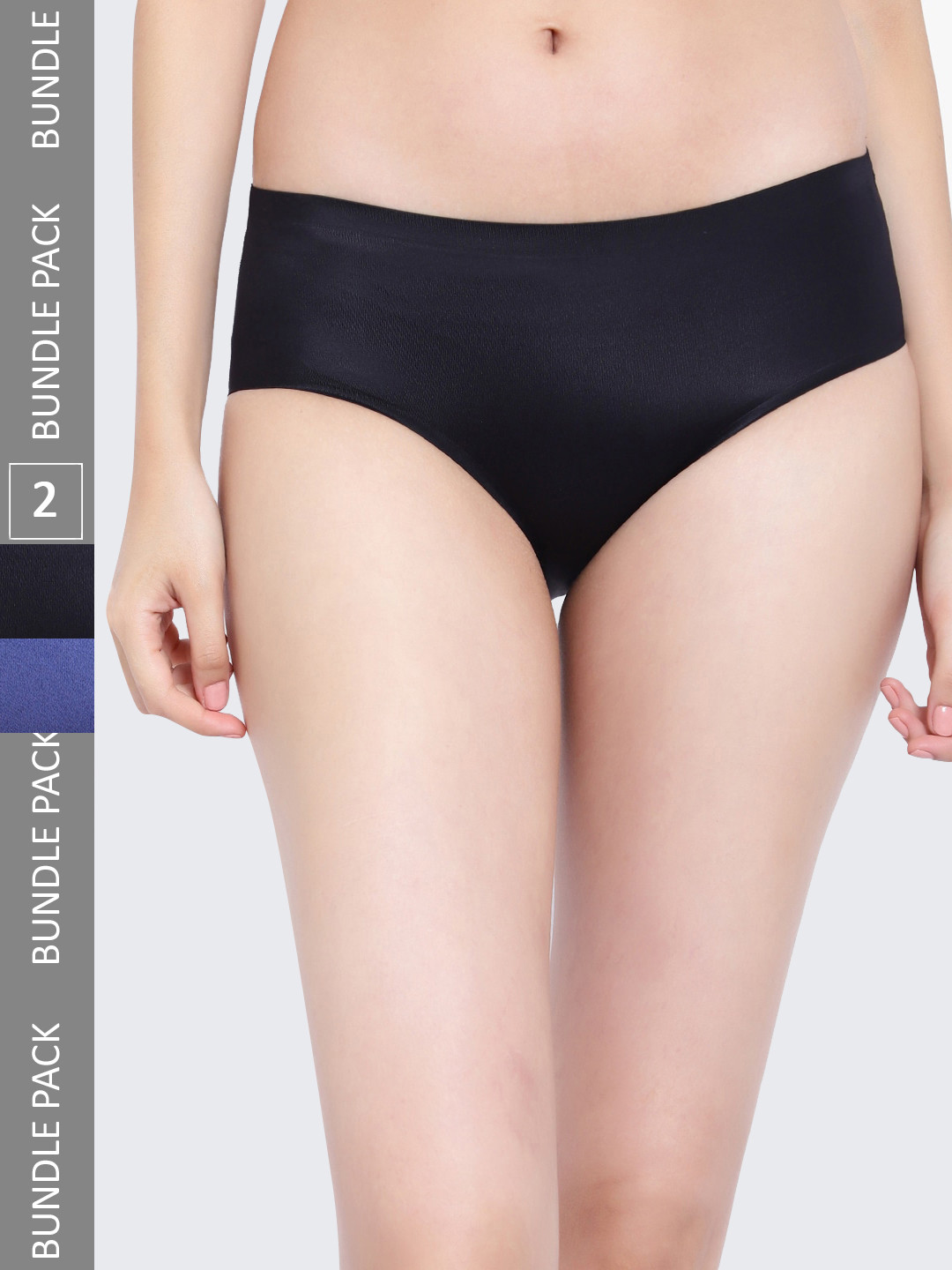 

PARKHA Women Pack Of 2 Assorted Seamless Anti Bacterial Hipster Briefs PKBRI115116COMBOXS